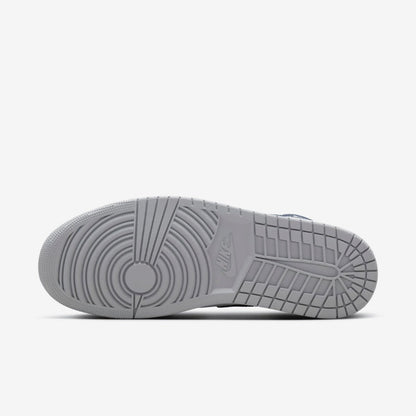 Air Jordan 1 Mid Wolf Grey Midnight Navy Sneakers