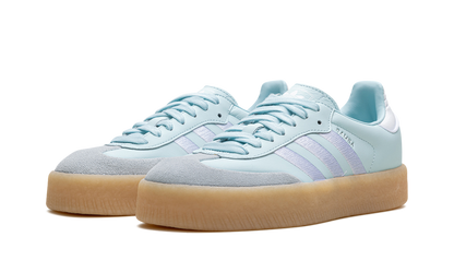 Adidas Samba Almost Blue Silver Metallic Gum