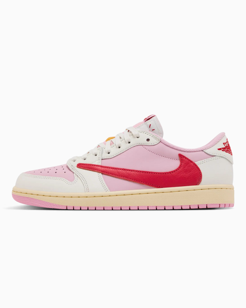 Air Jordan 1 Retro Low OG SP Travis Scott Sail Tropical Pink
