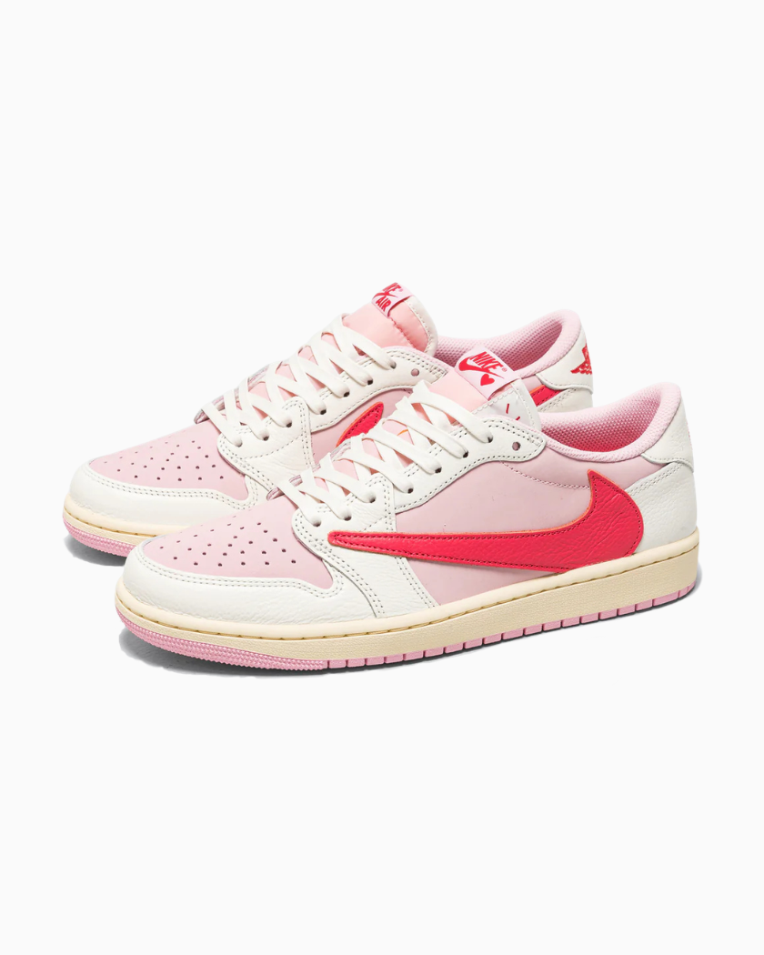 Air Jordan 1 Retro Low OG SP Travis Scott Sail Tropical Pink