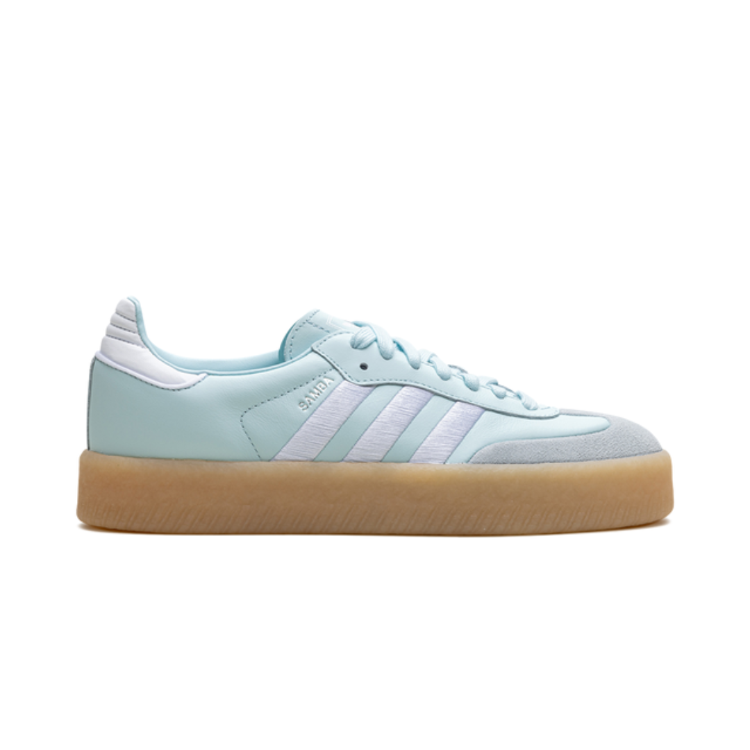 Adidas Samba Almost Blue Silver Metallic Gum