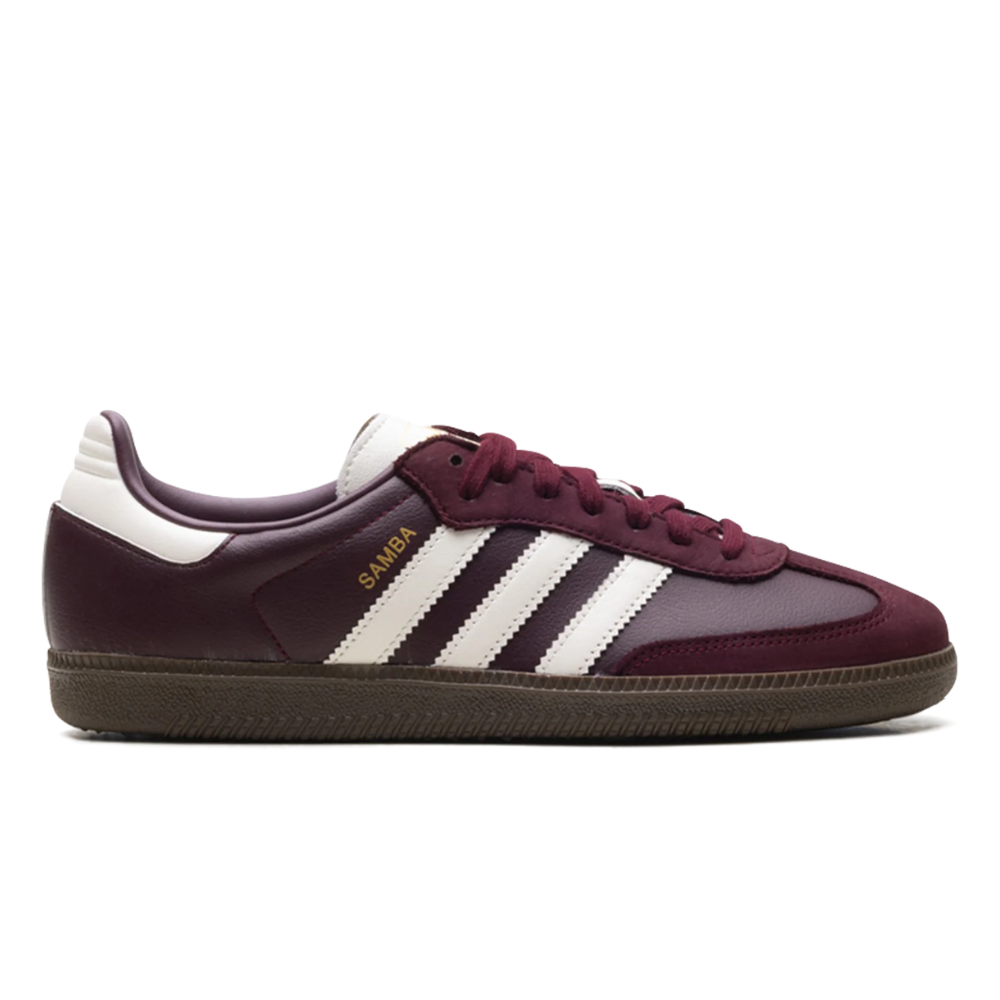 Adidas Samba OG Women's Maroon Off-White Gum