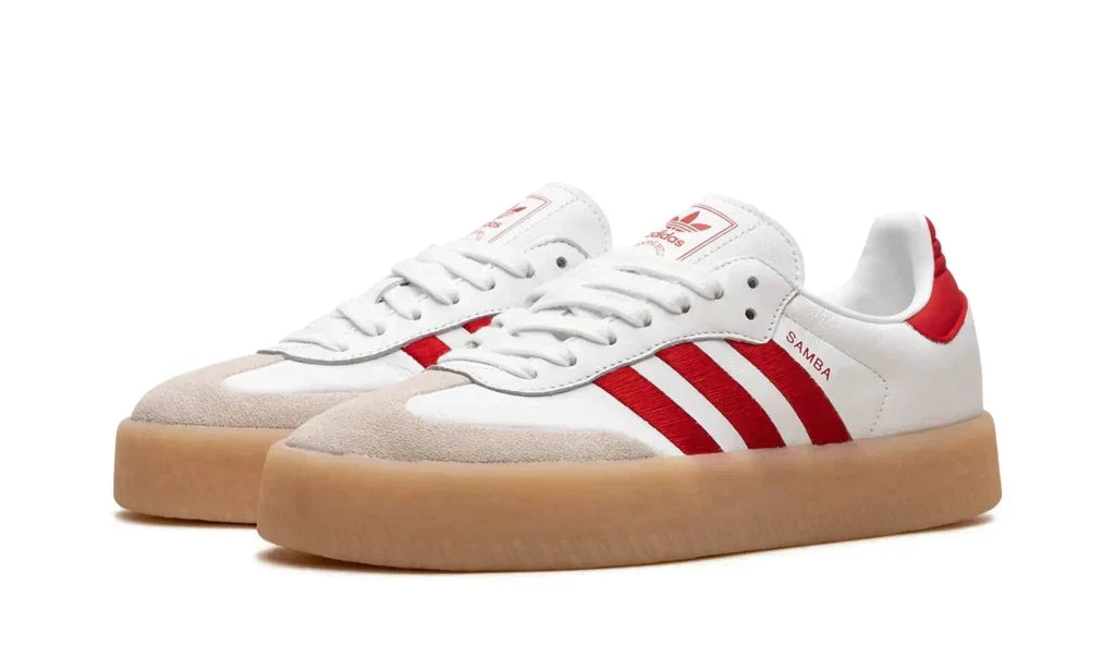 Adidas Samba White/Better Scarlet Gum