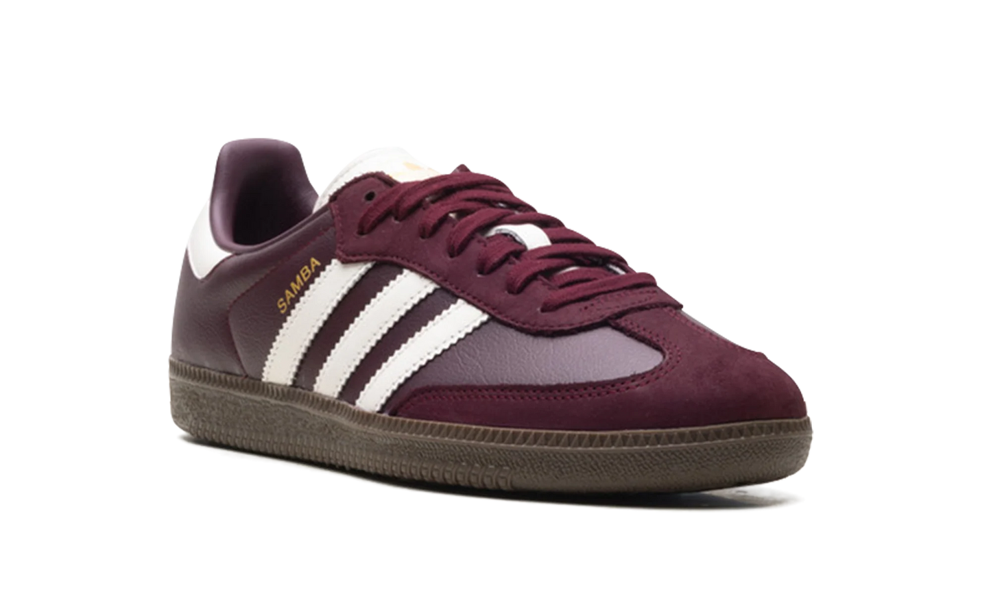 Adidas Samba OG Women's Maroon Off-White Gum
