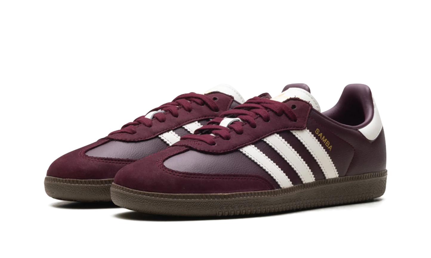 Adidas Samba OG Women's Maroon Off-White Gum
