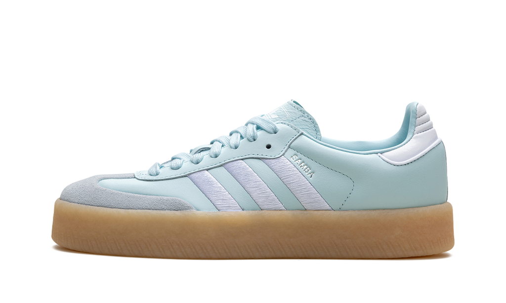 Adidas Samba Almost Blue Silver Metallic Gum