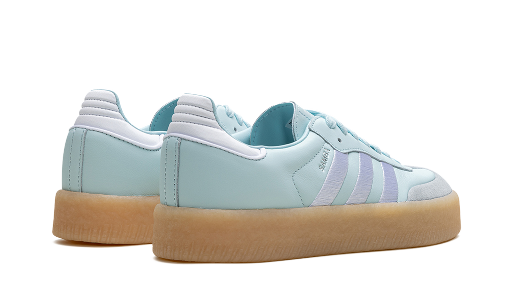 Adidas Samba Almost Blue Silver Metallic Gum