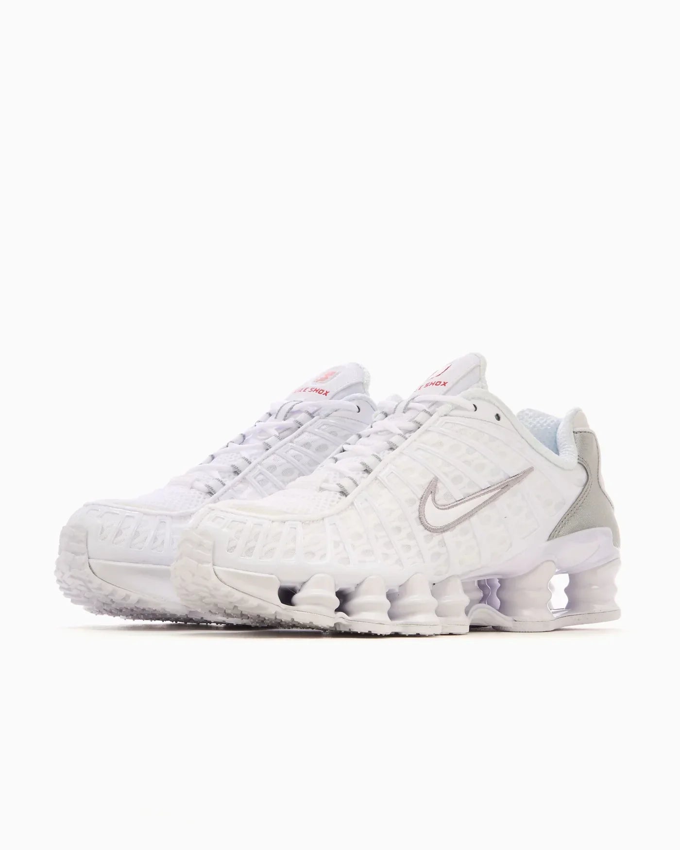 Nike Shox TL White and Metallic Silver