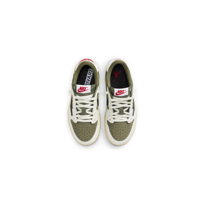 Travis Scott x Air Jordan 1 Low OG Medium Olive (PS)