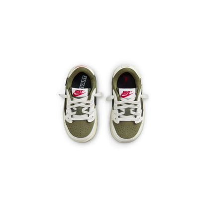 Travis Scott x Air Jordan 1 Low OG Medium Olive (Toddler)