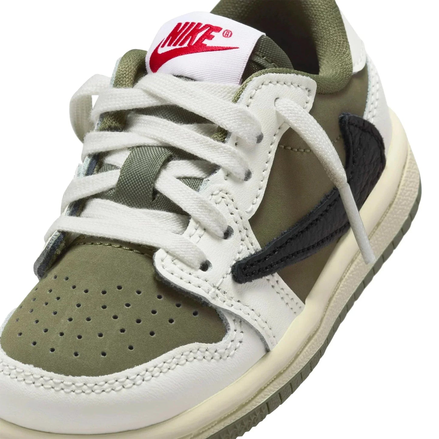Travis Scott x Air Jordan 1 Low OG Medium Olive (Toddler)